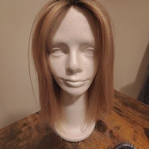 15" human hair wig Medium silk top